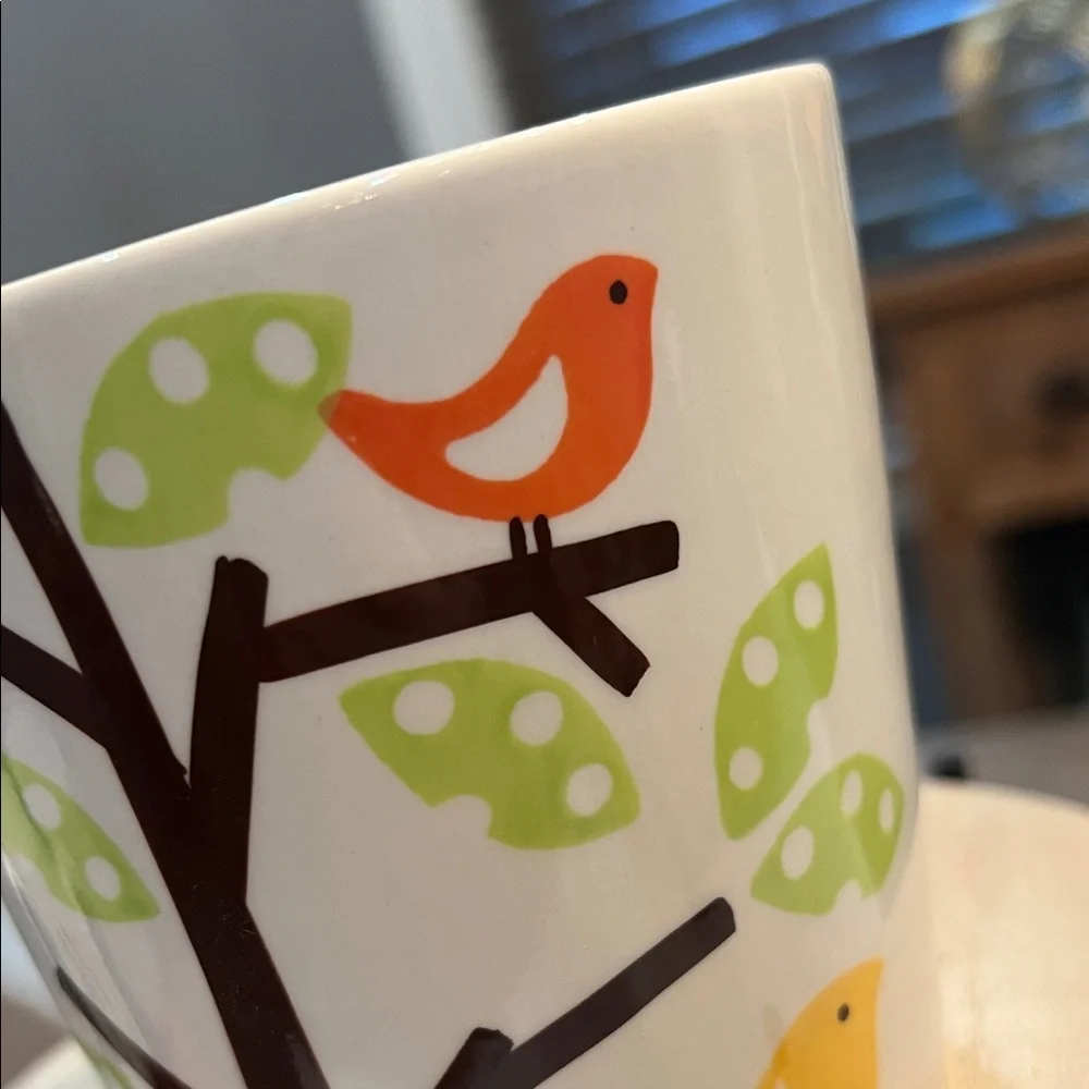 Pier 1 Hand Painted Stoneware Mug